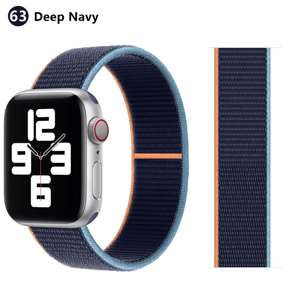 NEW BAND Deep Navy Strap Loop For Apple Watch - Picture 3 of 6